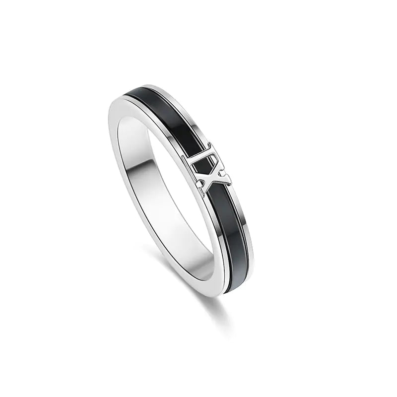 Electroplated Silver Couple Rings for Men and Women
