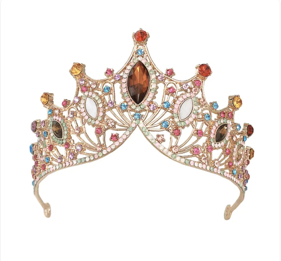 Bride Rhinestone Crown Headband