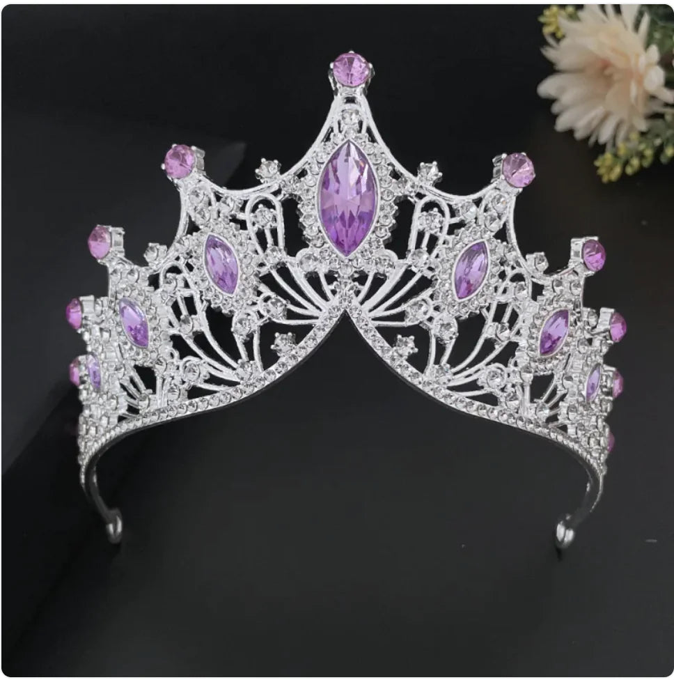Bride Rhinestone Crown Headband