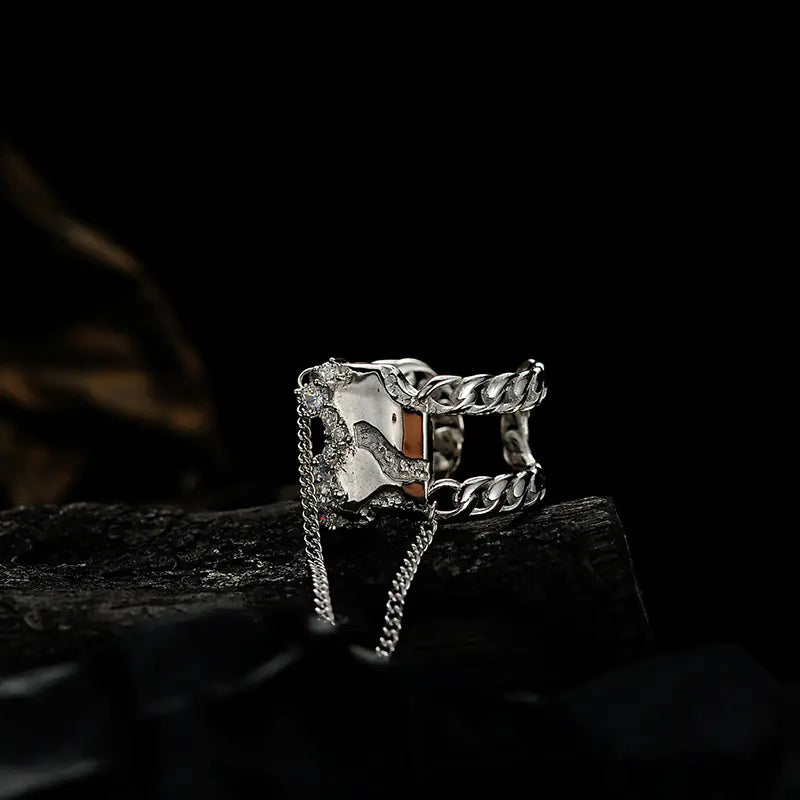 Tassel Chain Ring for Women's Fashion