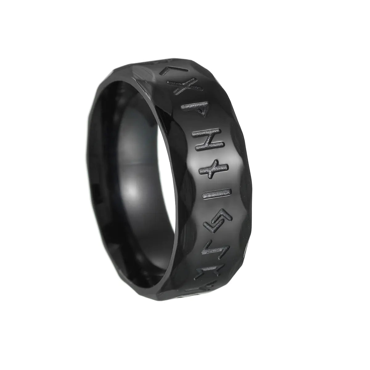 2023 Nordic Viking Rune Titanium Steel Ring for Men