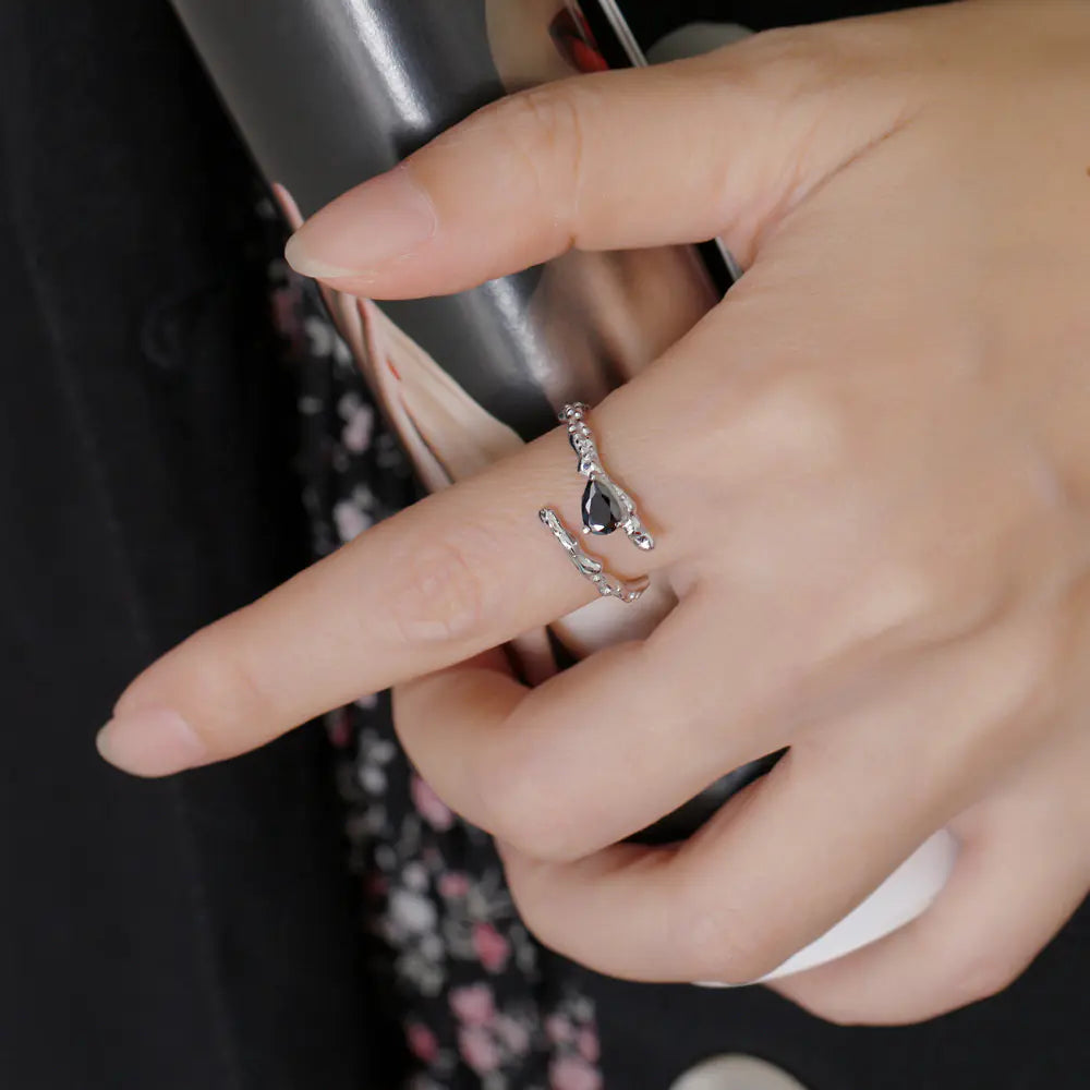 Affordable Luxury S925 Zircon Open Ring for Women