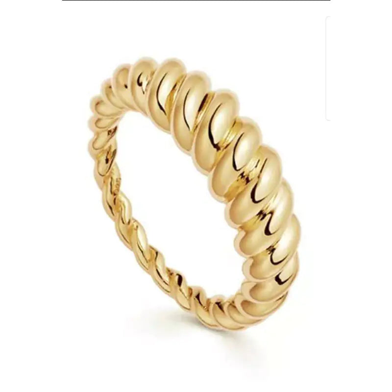 Gold-plated Ring with Fine Tail Design for Women
