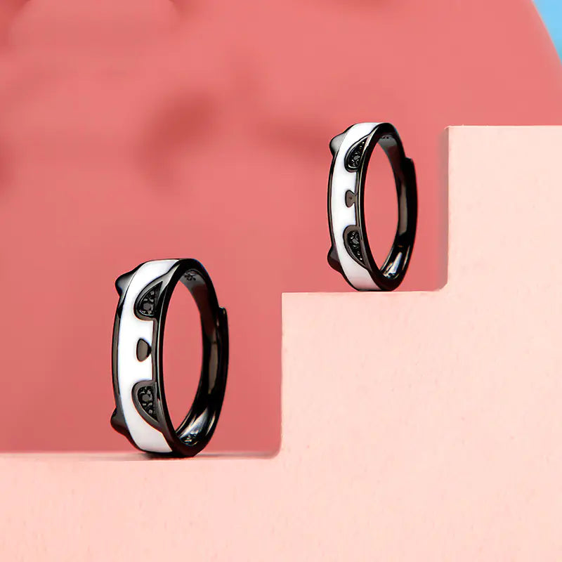 Original Design Couple Rings in Pure Silver (One Pair)