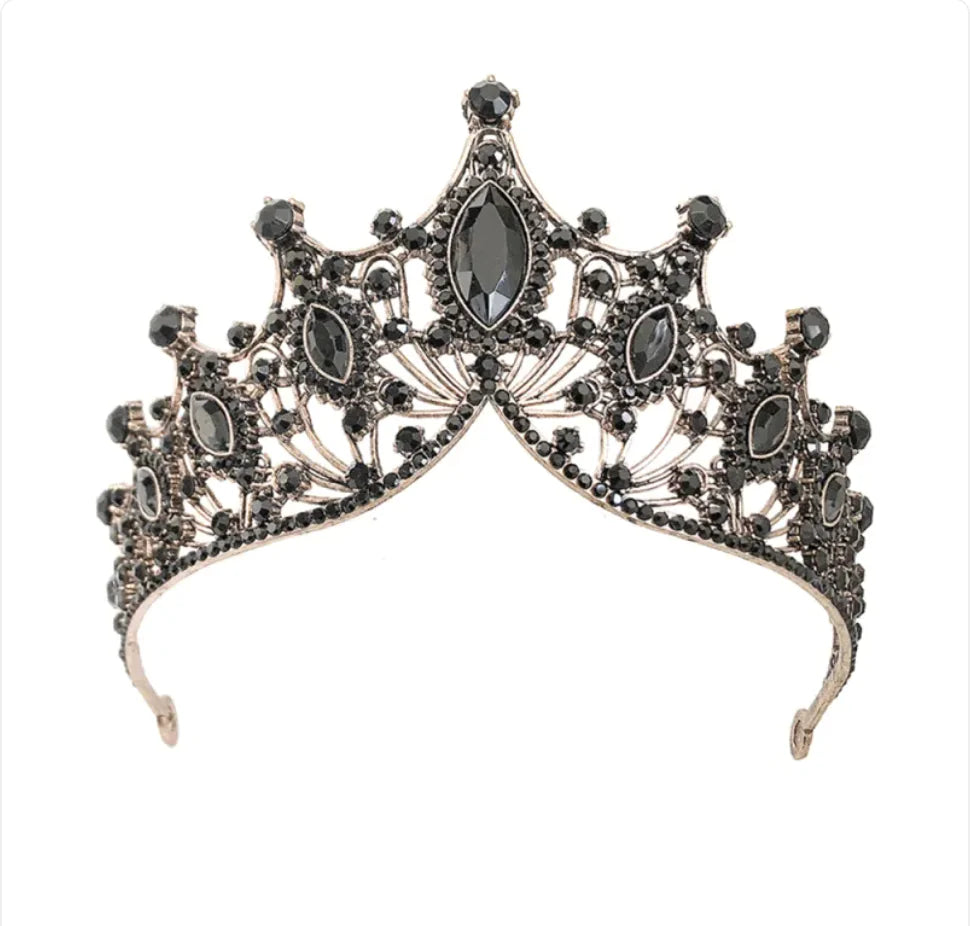 Bride Rhinestone Crown Headband