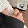 Cat Head 925 Sterling Silver Ring for Women