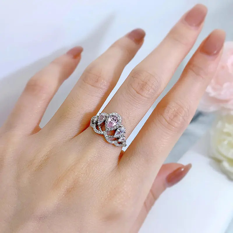 Fashionable Simple Geometric Silver Ring for Women