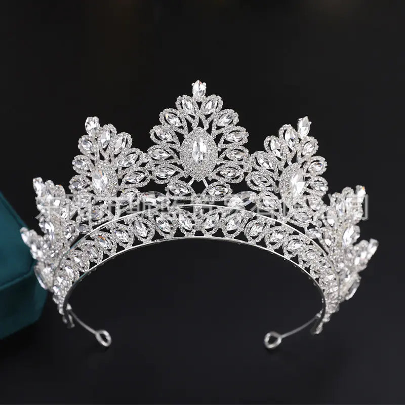 Luxury Crystal Bride Crown with Rhinestones and Alloy