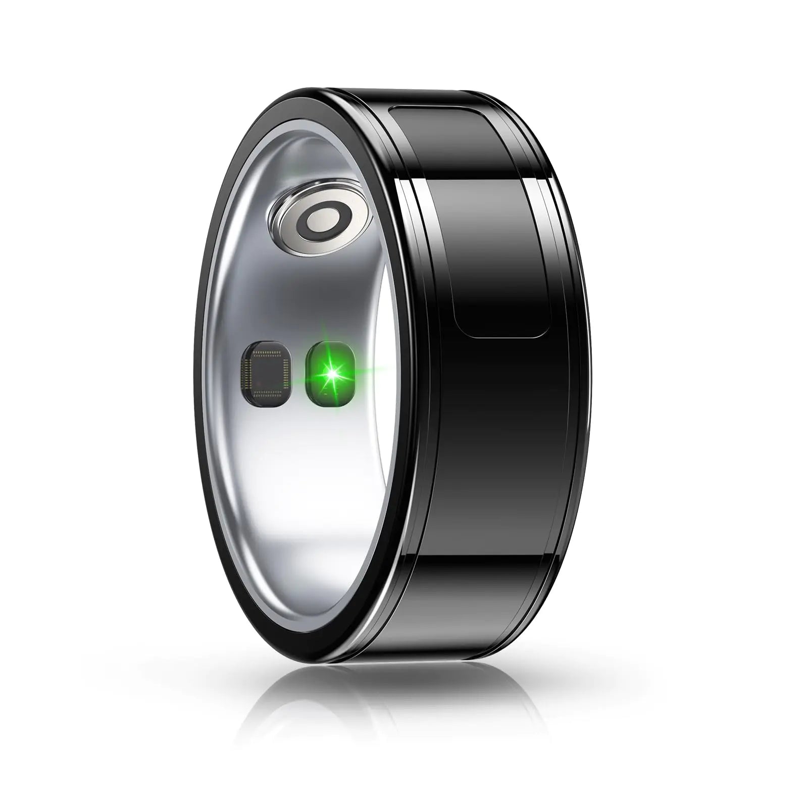 Kehuitry Smart RingTake Photos Music with Wireless Charging Wearable Ring for Women & MenIP68 Waterproof 4-6 Day Battery Life Compatible with Android and iOS (Black 13#)
