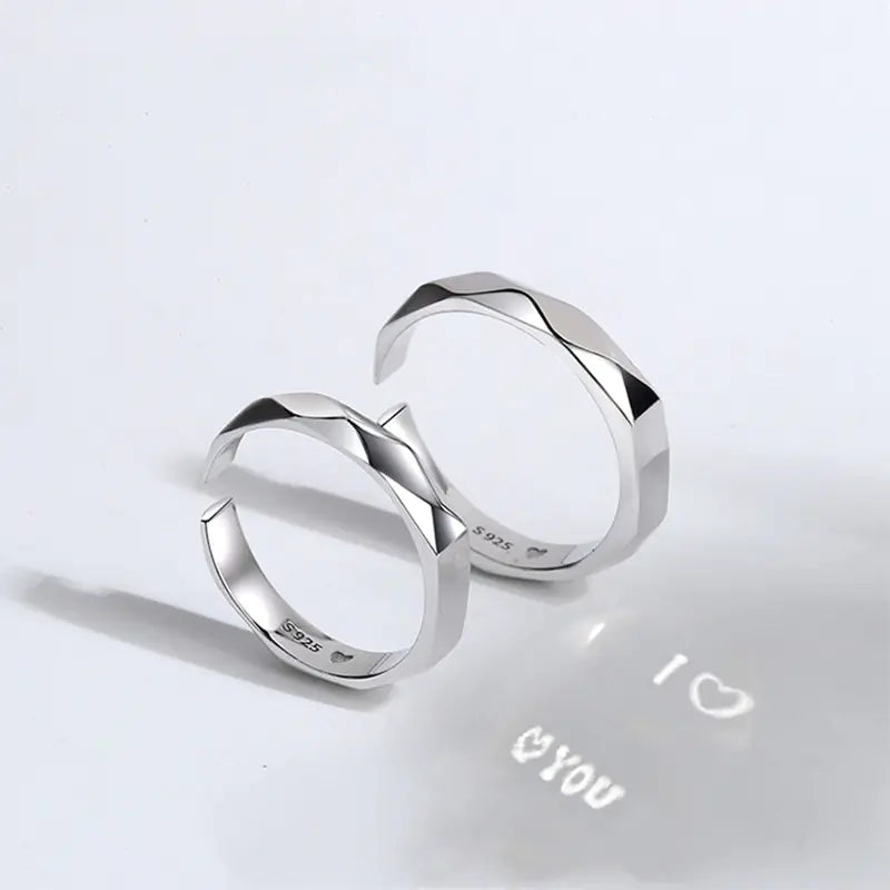Couple's Creative Design Sterling Silver Jewelry
