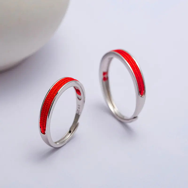 S925 Silver Original Design Couple Minimalist Rings