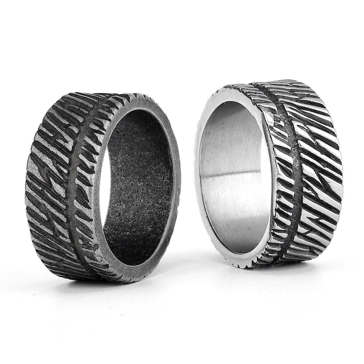 Titanium Steel Viking Pattern Ring for Men and Women