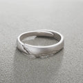 Couple Rings Set in Sterling Silver - Minimalist Design