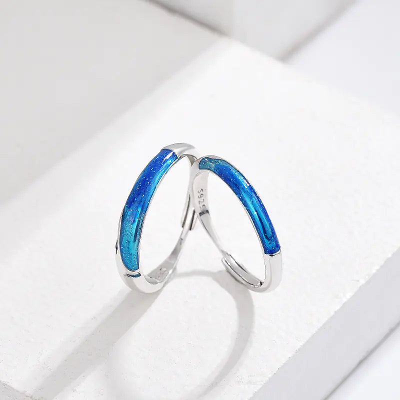 Original Design Chinese Style Couple Rings - 925 Silver