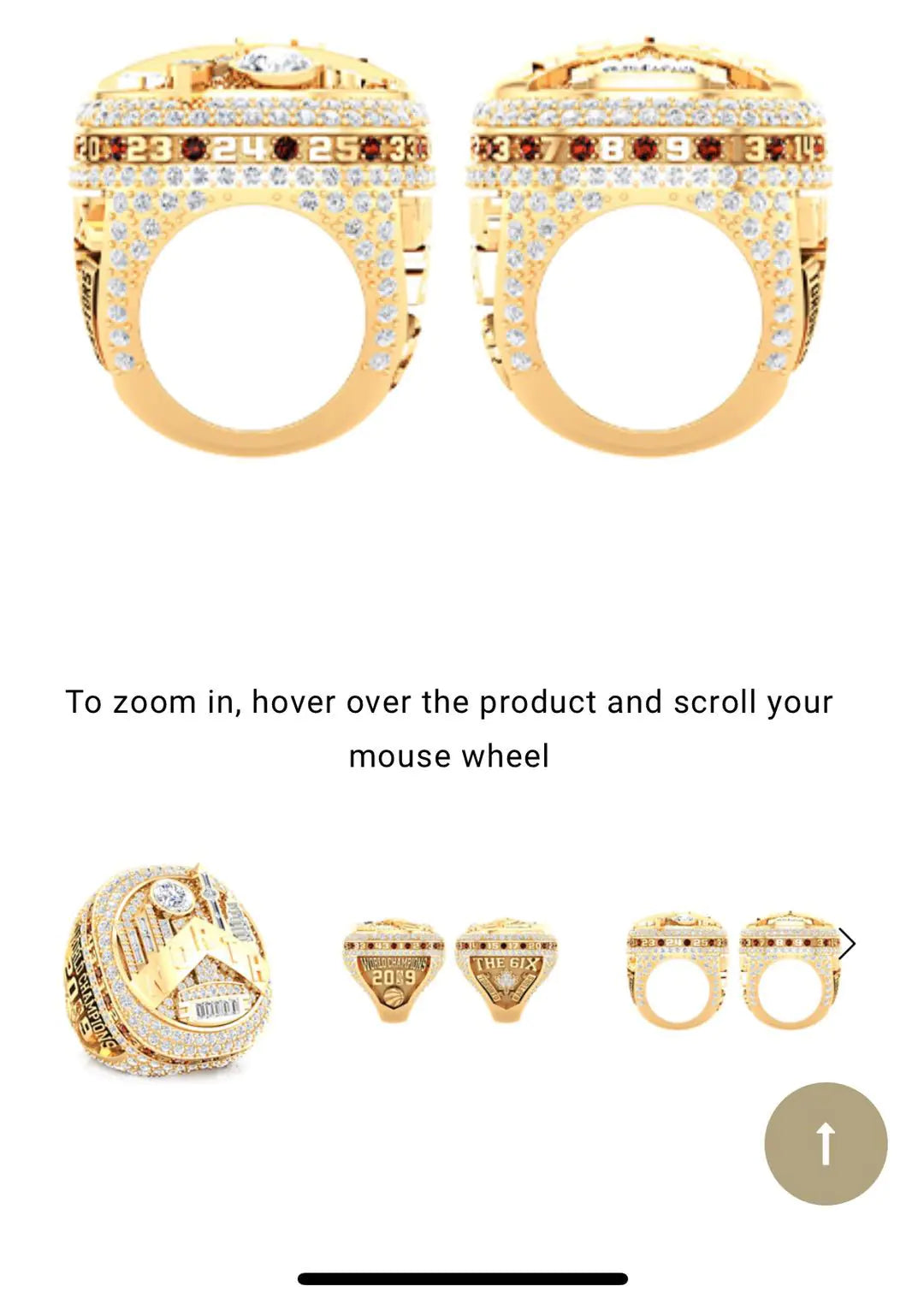 2019 Toronto Raptors NBA Championship Ring - Official Fan Collectible