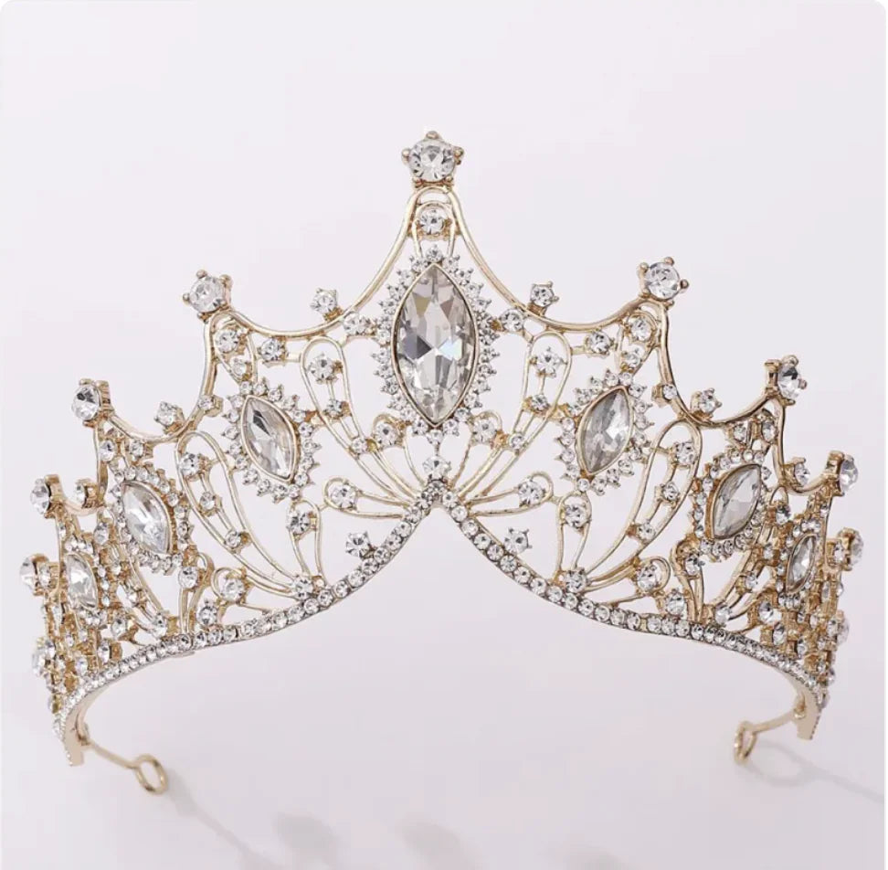 Bride Rhinestone Crown Headband