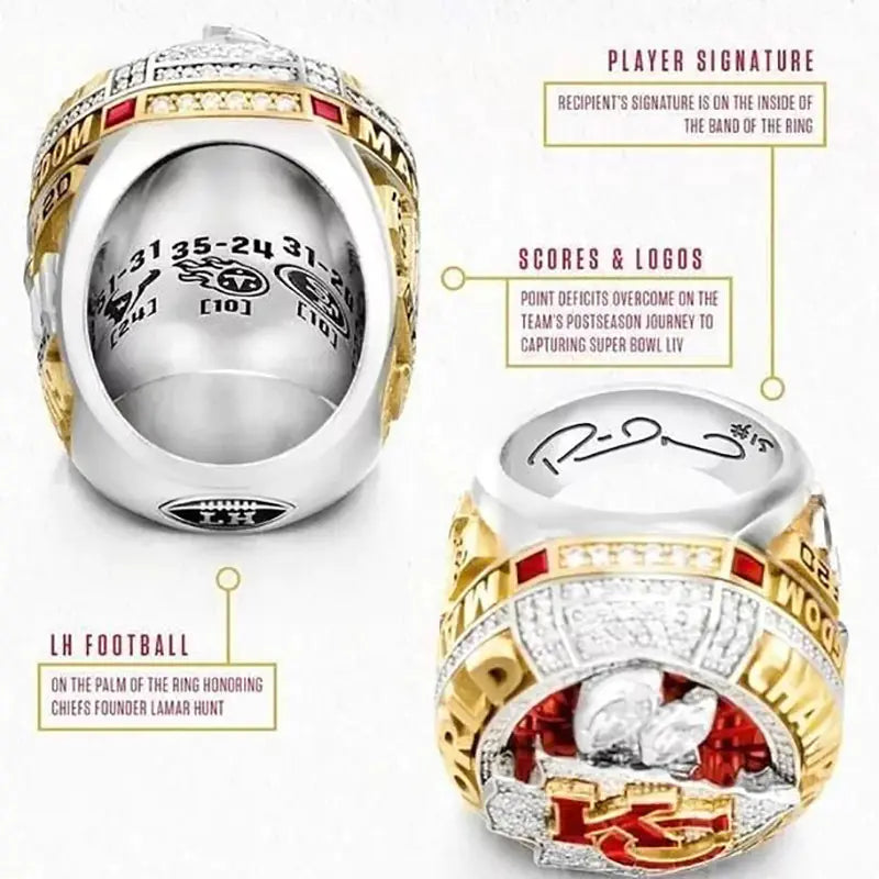 Kansas City Chiefs Super Bowl Championship Ring 2019-2020