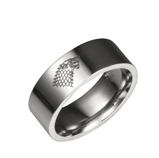 Film and Game Rings in Titanium Steel