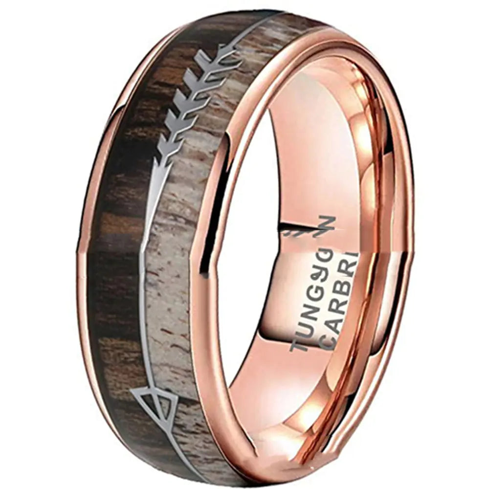 Tungsten Gold Ring for Men and Women Jewelry