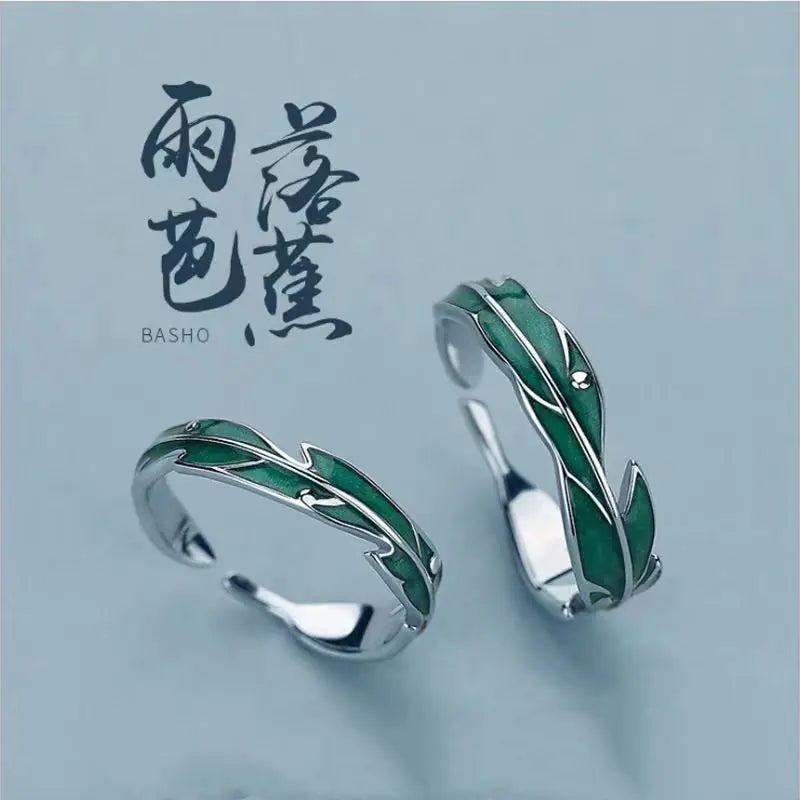 Original Design 925 Silver Couple Adjustable Rings