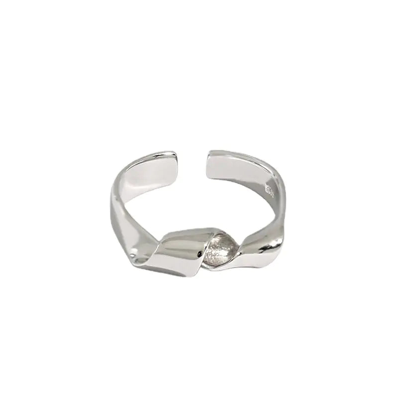 Spiral Silver Ring for Women
