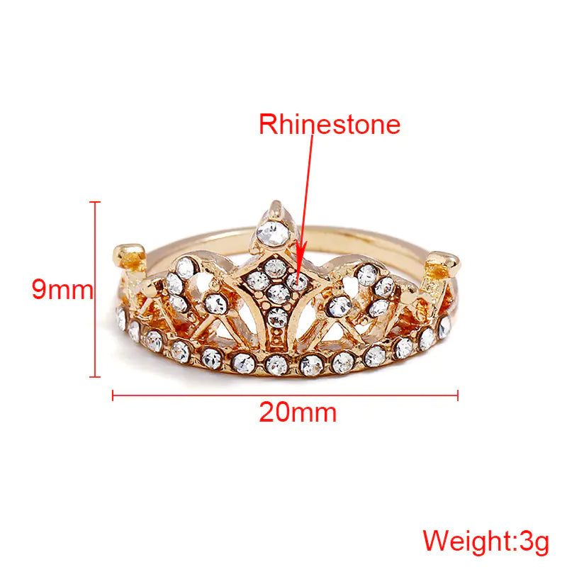Crown Ring with Diamonds - New Women's Creative Jewelry
