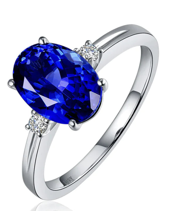 Elegant Emerald Colored Gemstone Ring for Women