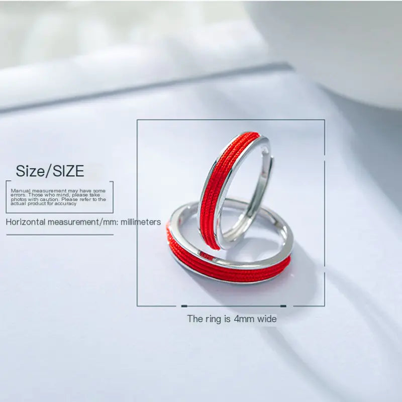 S925 Silver Original Design Couple Minimalist Rings