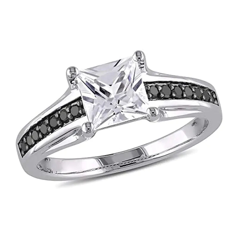 Two-Tone Gold Plated Engagement Ring for Women