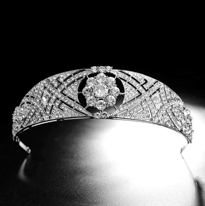 Princess Zirconia Crown for Wedding Dress Accessory