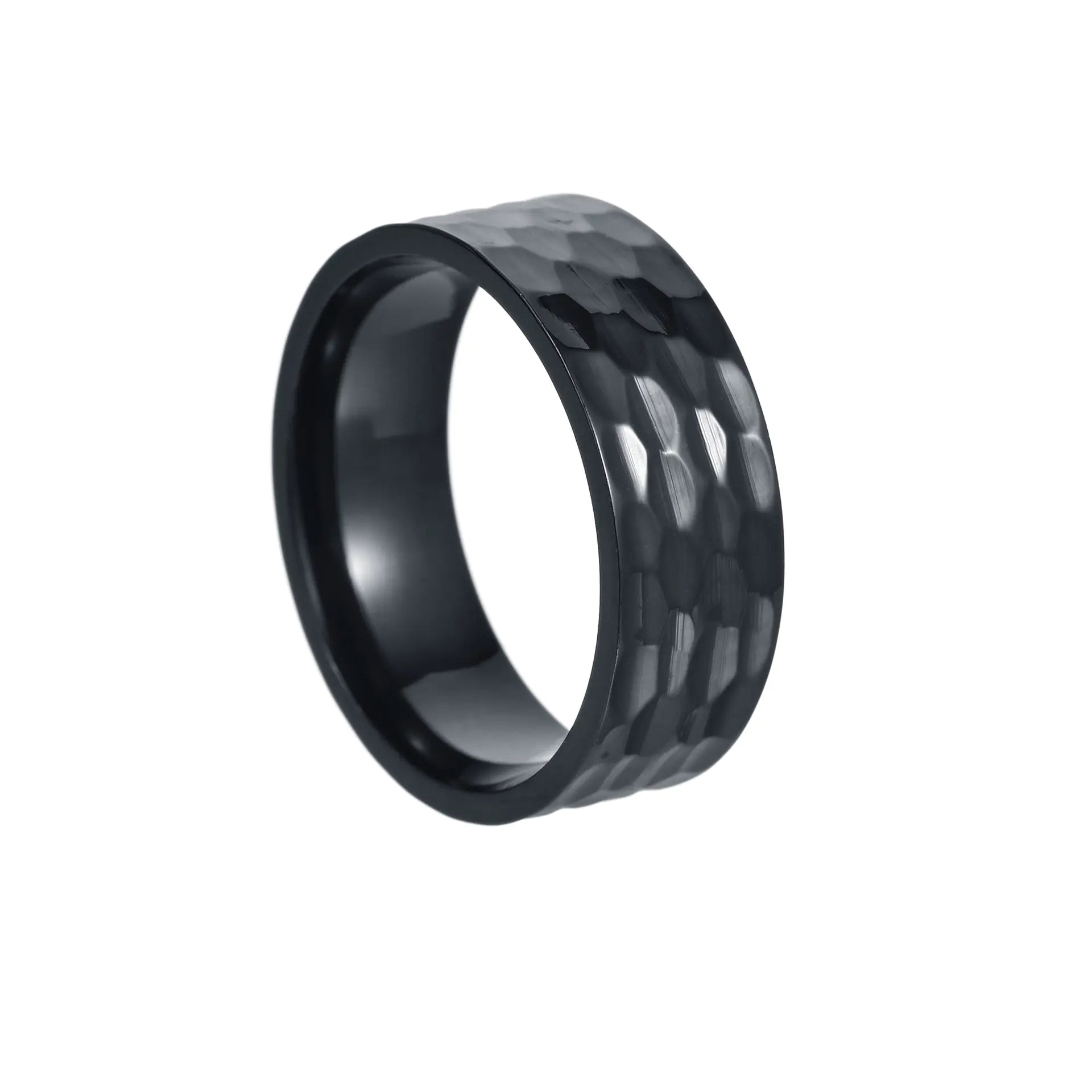 8MM Wide Titanium Steel Ring for Men