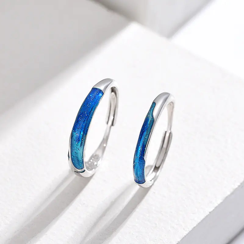 Original Design Chinese Style Couple Rings - 925 Silver