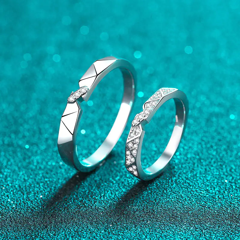 Couple's Fashion Sterling Silver Ring