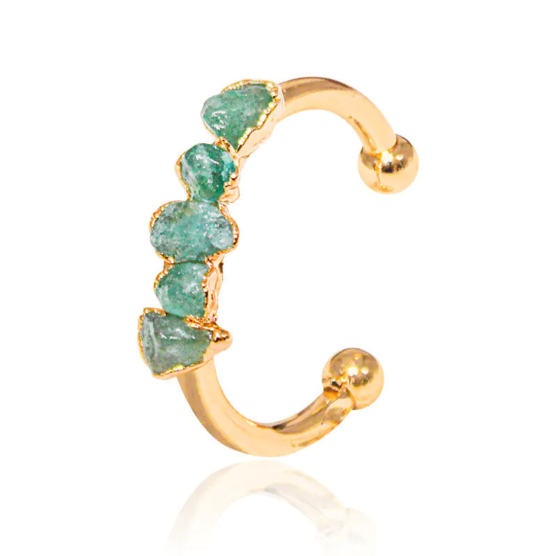 Natural Crystal Ring for Women's Fashion