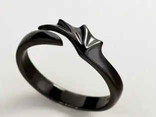 S925 Silver Angel Devil Couple Rings for Halloween