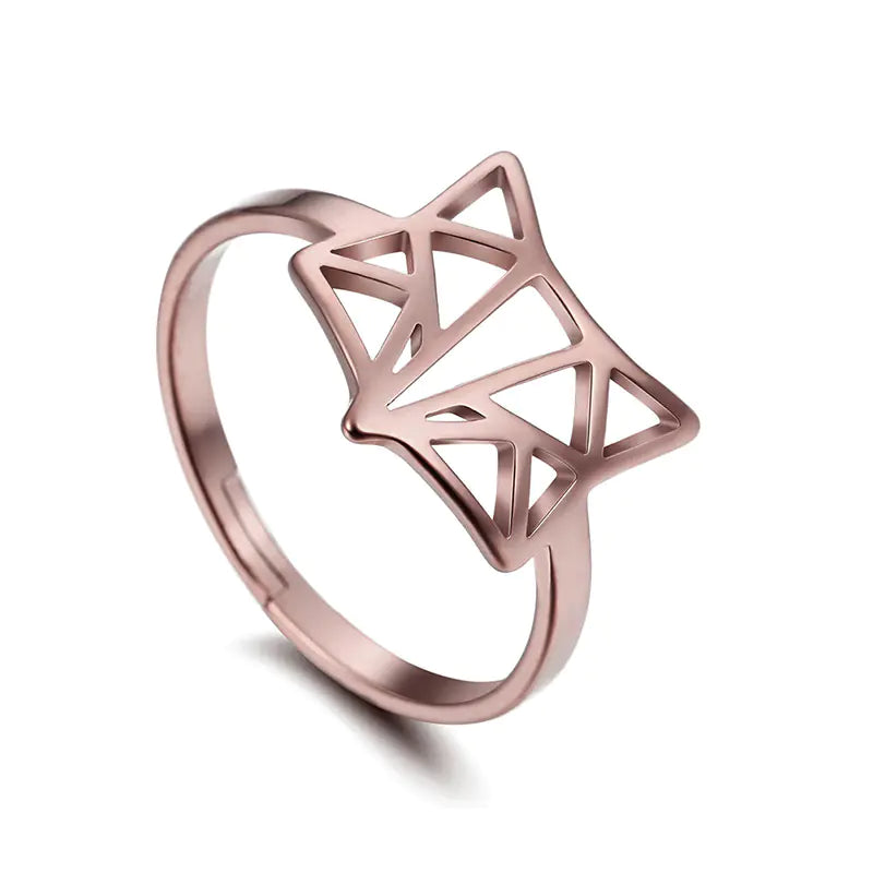 Fox Ring for Women - Stylish Stainless Steel Adjustable