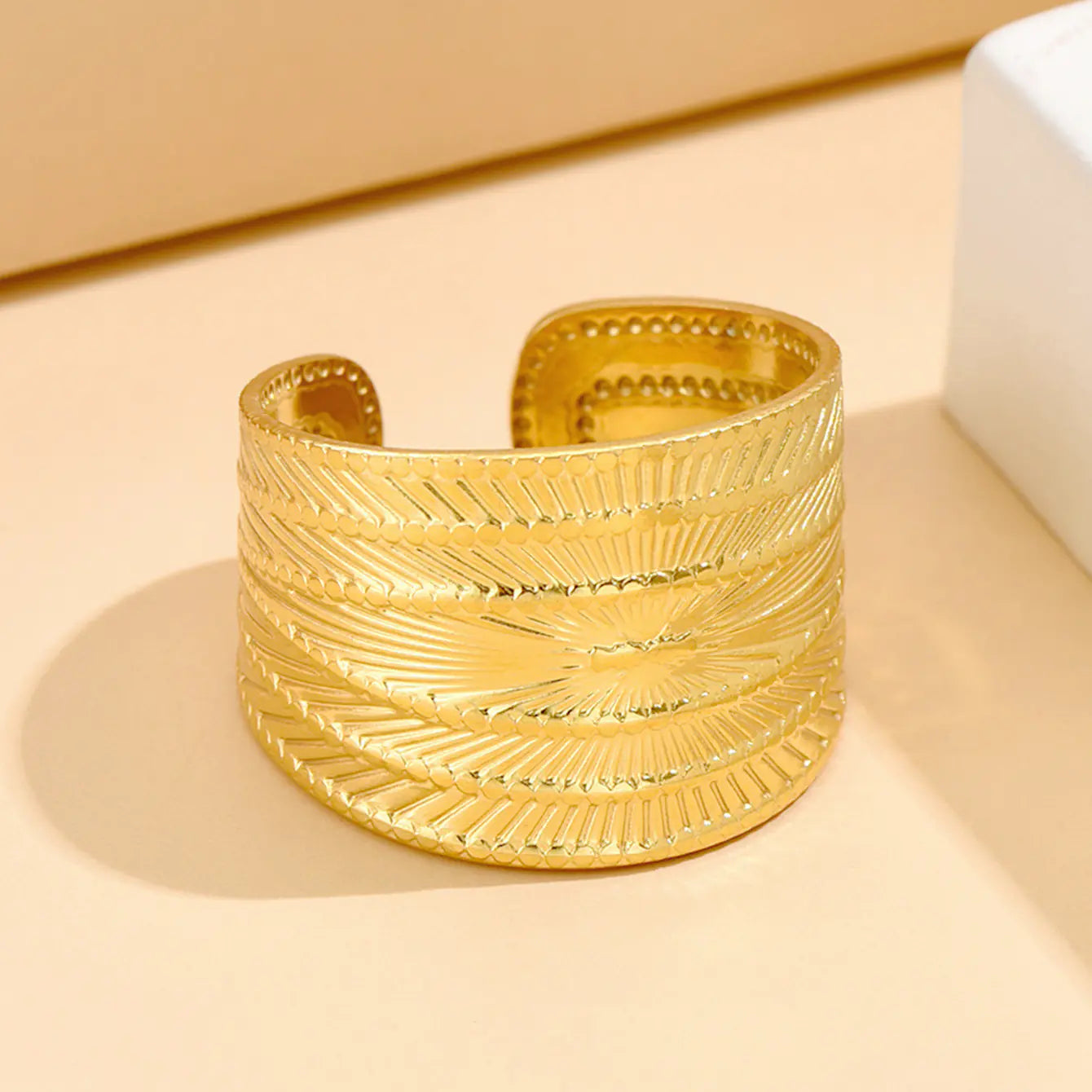 Retro Wide Stainless Steel Ring for Men and Women