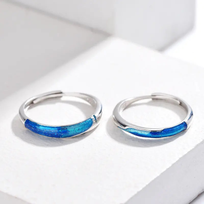 Original Design Chinese Style Couple Rings - 925 Silver