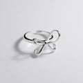 S925 Silver Bow Ring - Simple Fashion Jewelry for Women