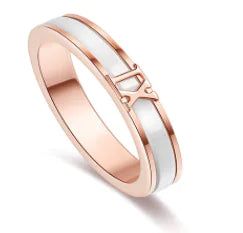 Electroplated Silver Couple Rings for Men and Women