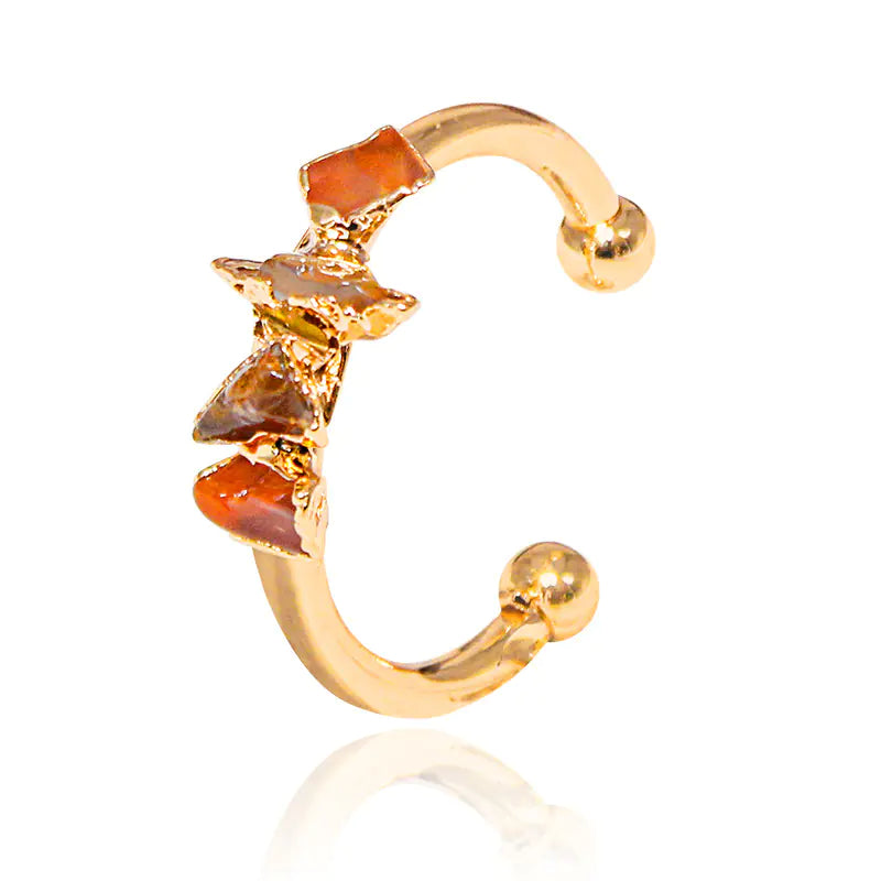 Natural Crystal Ring for Women's Fashion