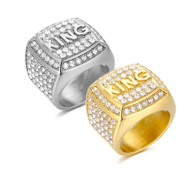 Gold-Plated Diamond Ring