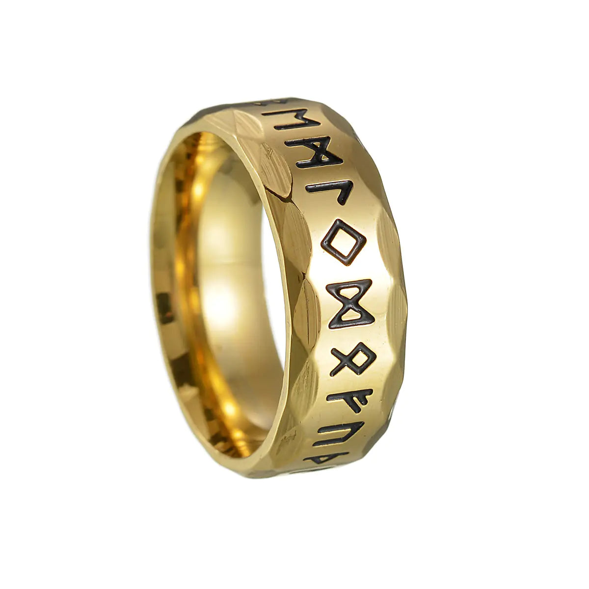 2023 Nordic Viking Rune Titanium Steel Ring for Men