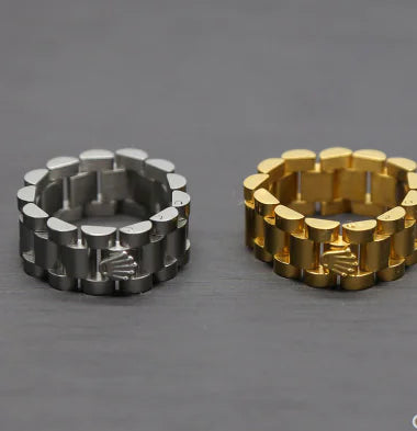 Crown Titanium Steel Hip Hop Dance Ring