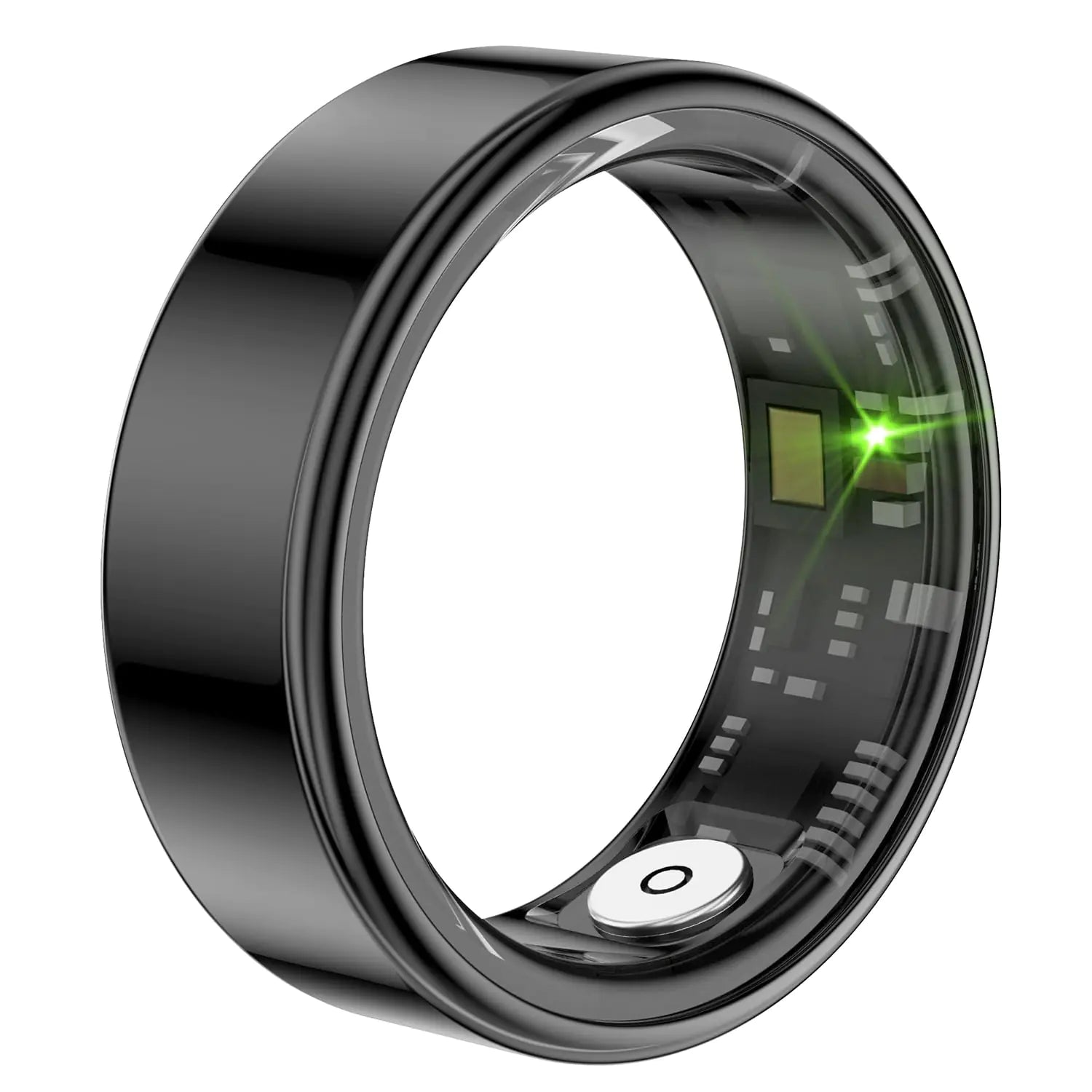 PXOEH Smart Ring Health Monitoring Tracker Heart Rate Sleep Tracker. Stylish and Comfortable a Variety of Sports Modes Waterproof for Long-Term wear. Extra Long Standby 7-8 Days.(Black 11#)