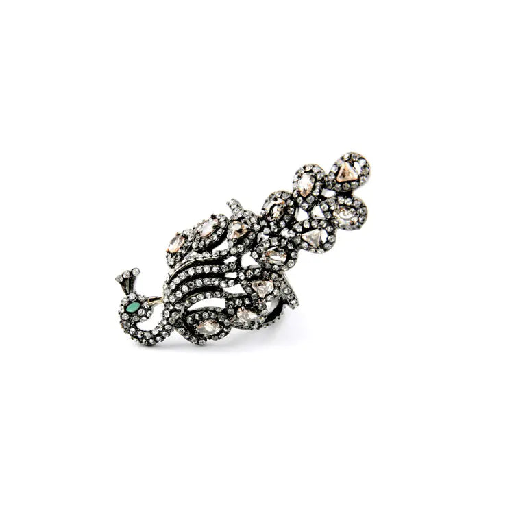 Elegant Diamond Peacock Ring for Women