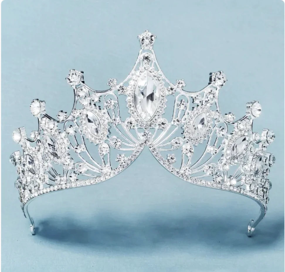 Bride Rhinestone Crown Headband