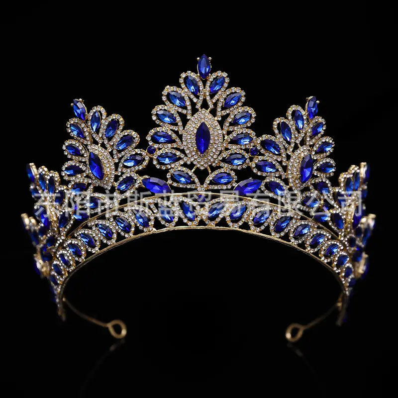 Luxury Crystal Bride Crown with Rhinestones and Alloy