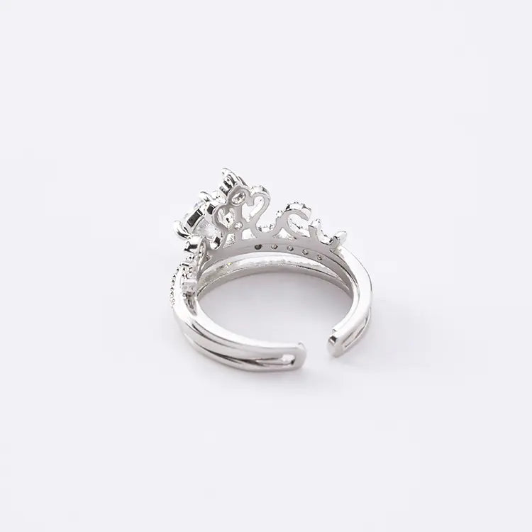 Separatable Zircon Ring, Crown Band, Versatile Accessories