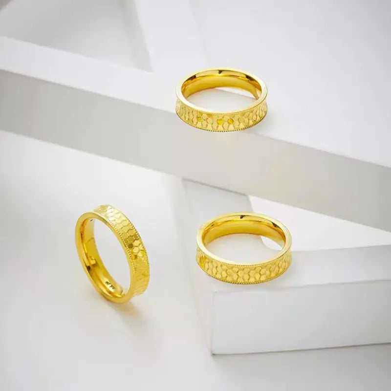 Brass Gold Plated Temperament Ring